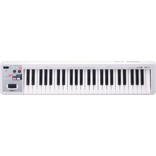 Roland A-49 MIDI Keyboard Controller - White - Vintage King