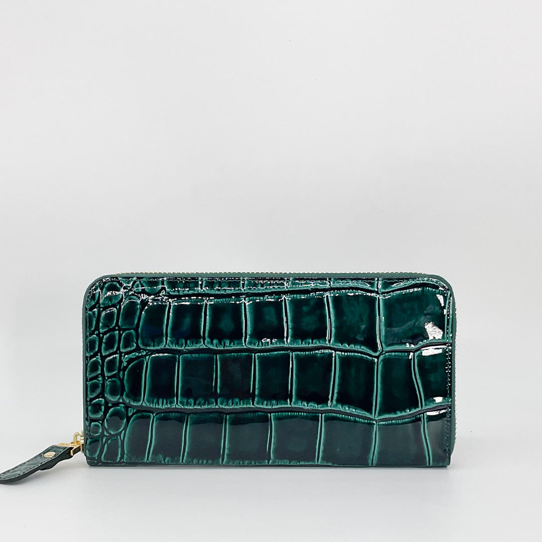 Lux croco ラックスクロコ ラウンドファスナー長財布 – VIA DOAN