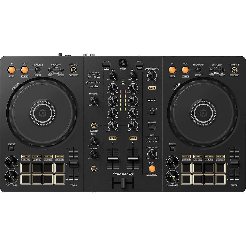 Pioneer DJ DDJ-FLX4 Portable 2-Channel rekordbox DJ and Serato
