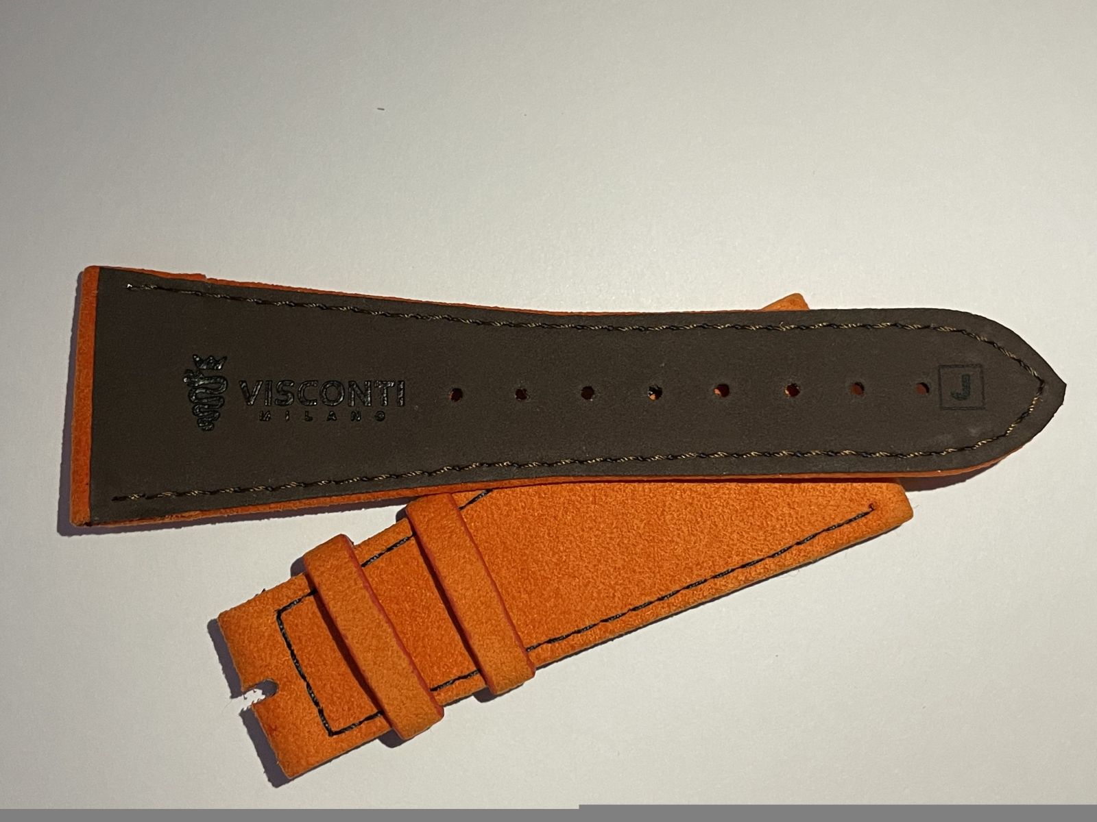 BVLGARI OCTO (102116): Replacement strap in Storm Orange Italian
