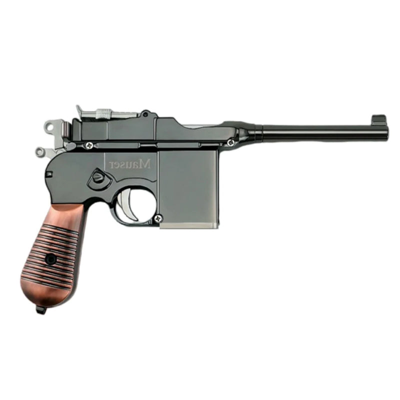 モーゼルピストル 1:2.05 合金製モデルガン 金属製排莢おもちゃ
