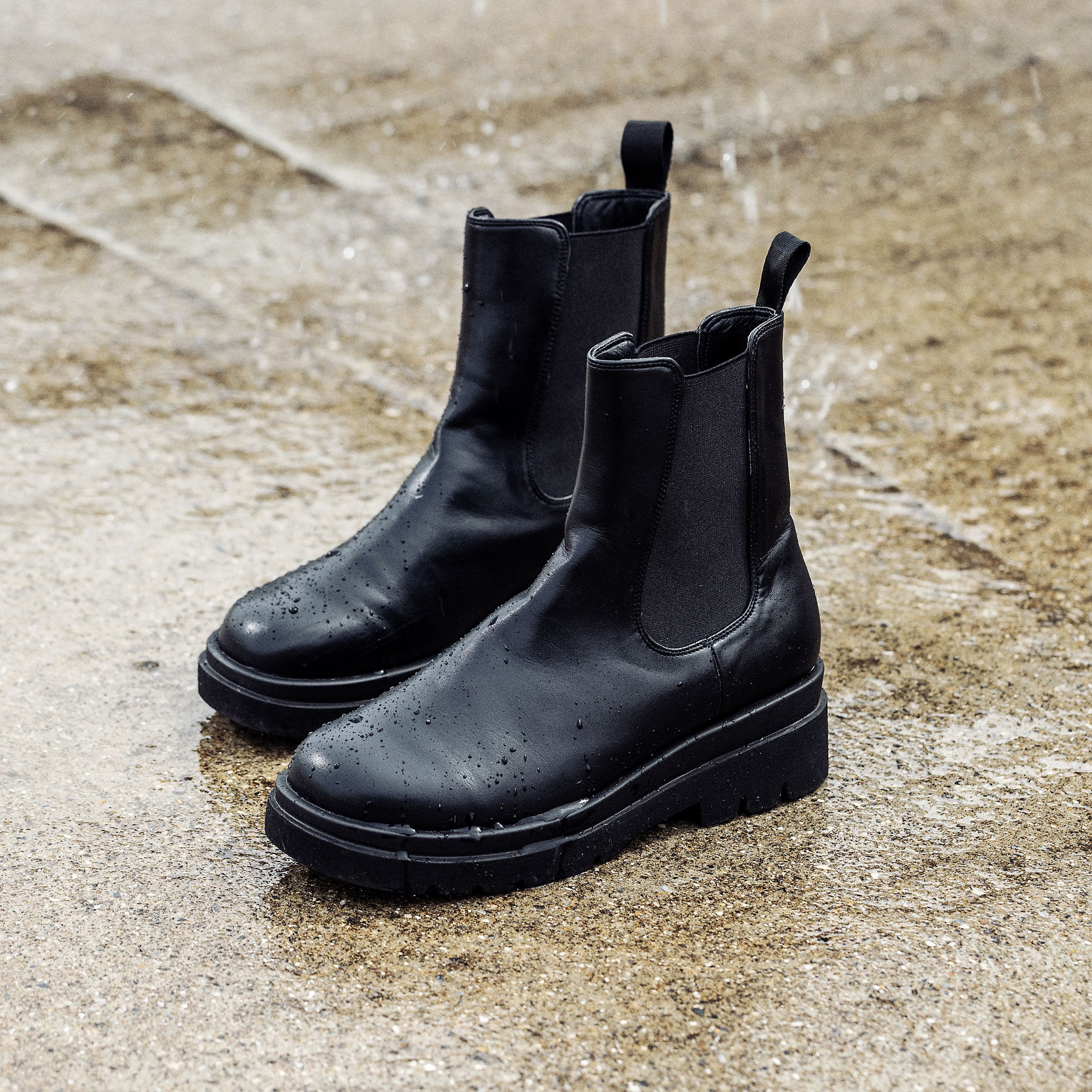 再販売／人気のサイドゴア レインブーツ BLACK！＃雨天兼用 | HAPPY