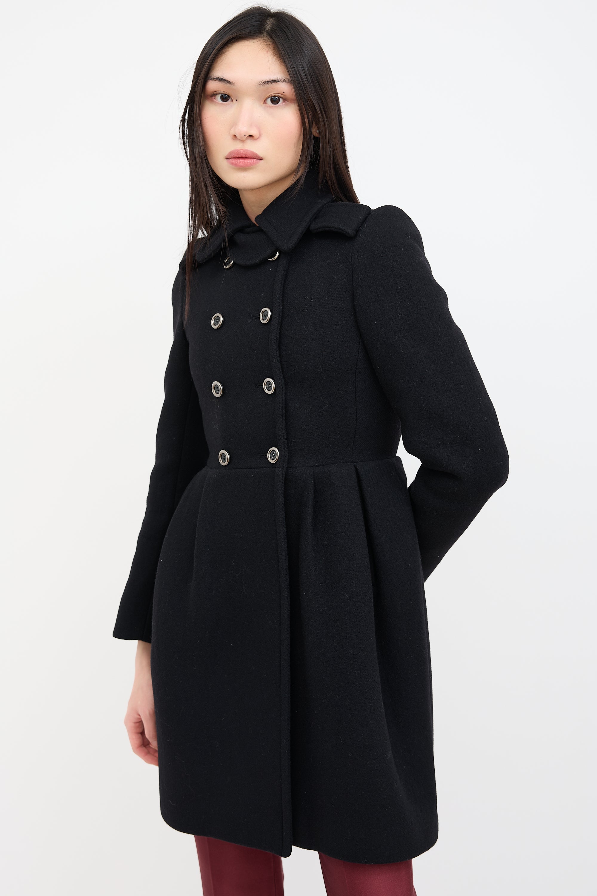 Miu Miu // Wool Double Breasted Coat – VSP Consignment