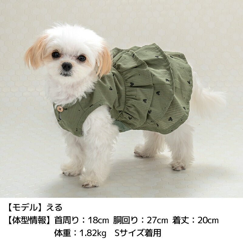 ハートプリントワンピ XS/S/M/L/XL/XXL TINOTITO -ティノティート- 犬