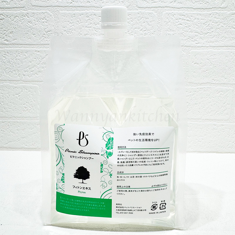 ピクニックシャンプー】フィトンエキス 詰替用 1Lの通販なら「わん