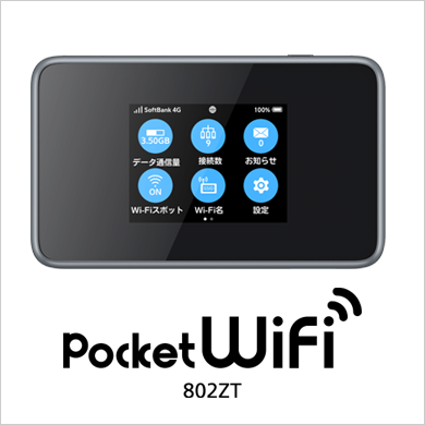Pocket WiFi 802ZT - WANDZ NOTE