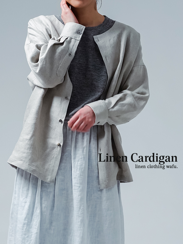 wafu】【リネン シャツジャケット】細部までこだわり技に心酔する