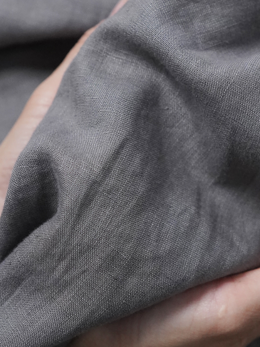 リネントップス】快適さ無制限 スリーピングシャツ ／ 鈍色 t030c-nib1