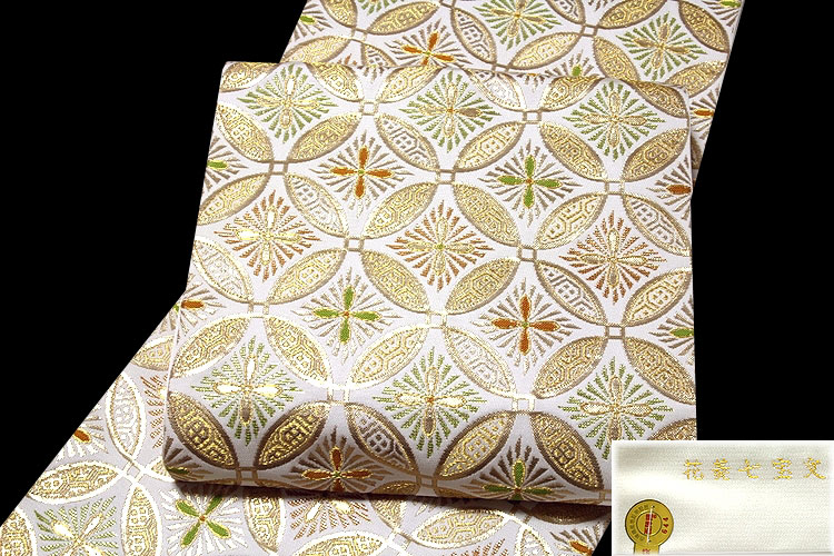 龍村美術織物-花菱七宝文」 たつむら 最高級品 本袋 袋帯