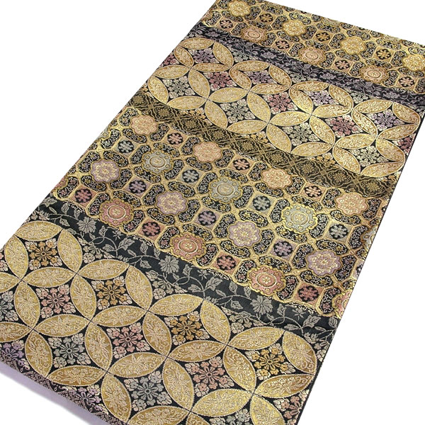 京都西陣織 「箔屋清兵衛：陰山織物謹製」 悠久の美 名物裂文様 【茶の