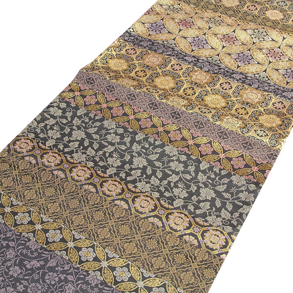 京都西陣織 「箔屋清兵衛：陰山織物謹製」 悠久の美 名物裂文様 【茶の