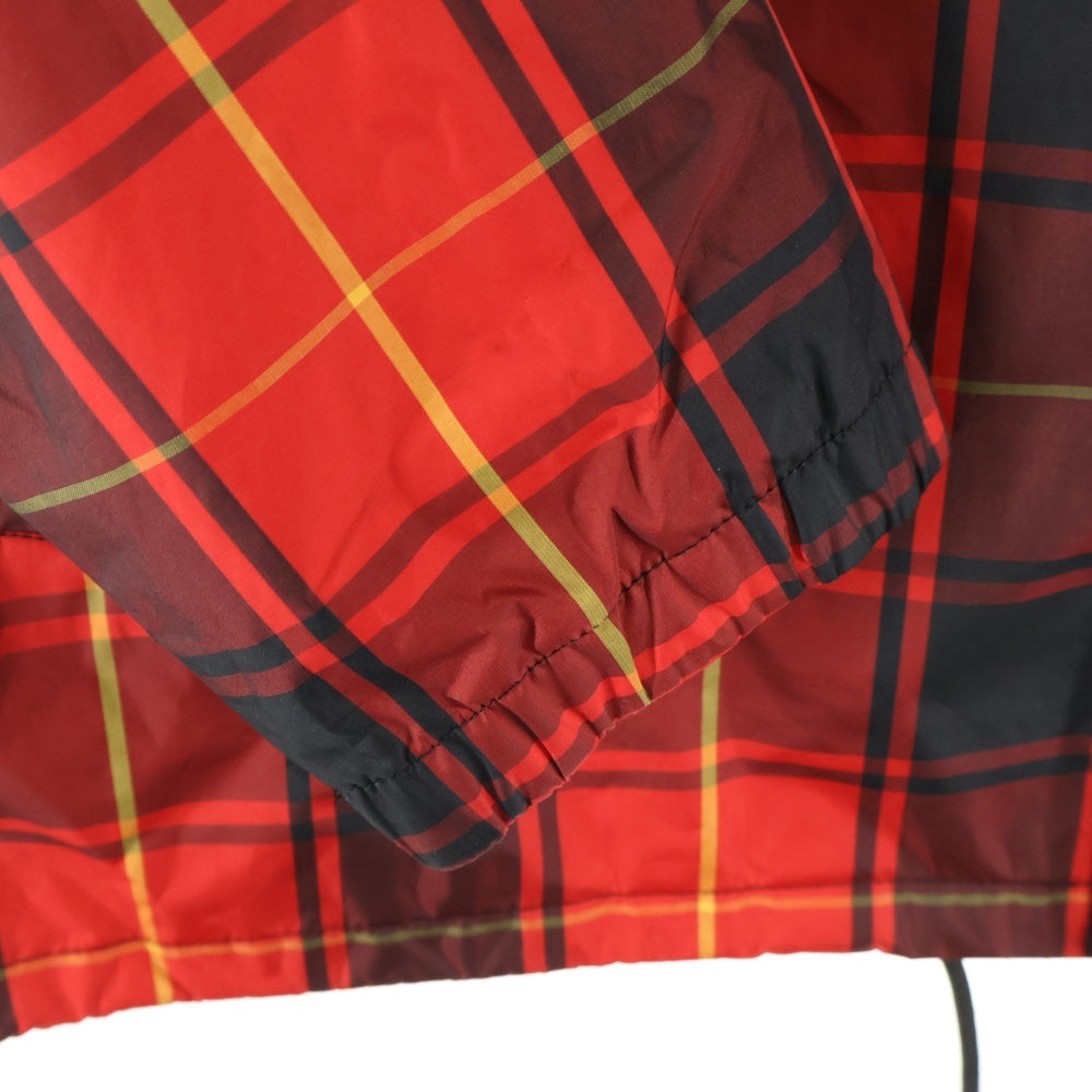 STUSSY(ステューシー) チェック柄 ポリエステル スナップボタン コーチ