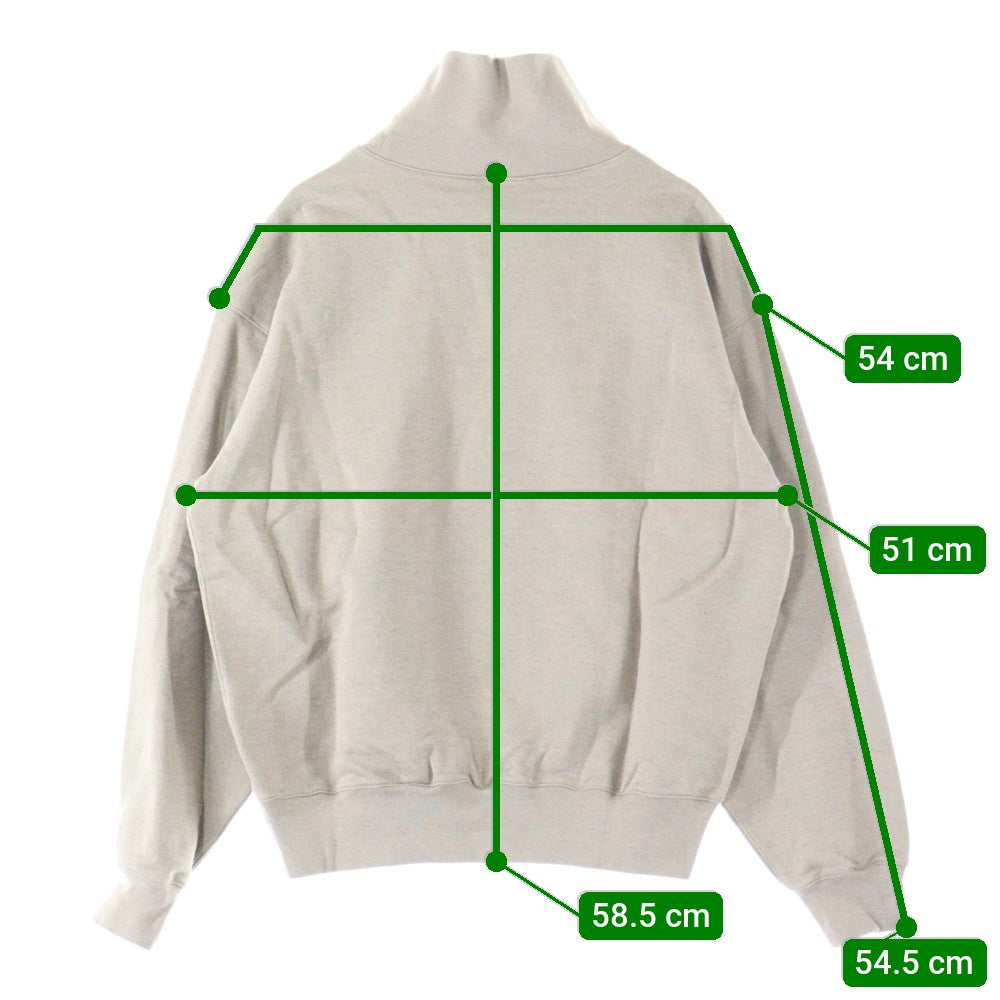 AURALEE(オーラリー) SUPER SOFT HEAVY SWEAT MOCK NECK P/O A21AP05GU