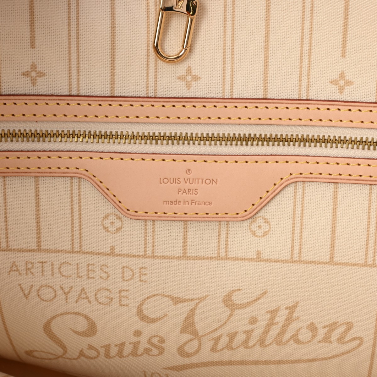 ルイ ヴィトン ダミエアズール ネヴァーフル MM ホワイト N51107