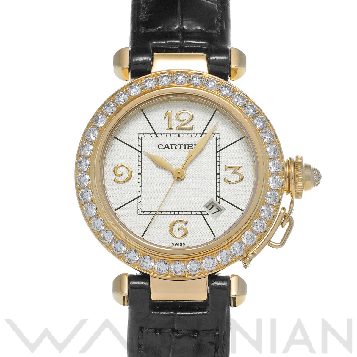 カルティエ パシャC WJ101551 シルバー レディース 時計 【中古