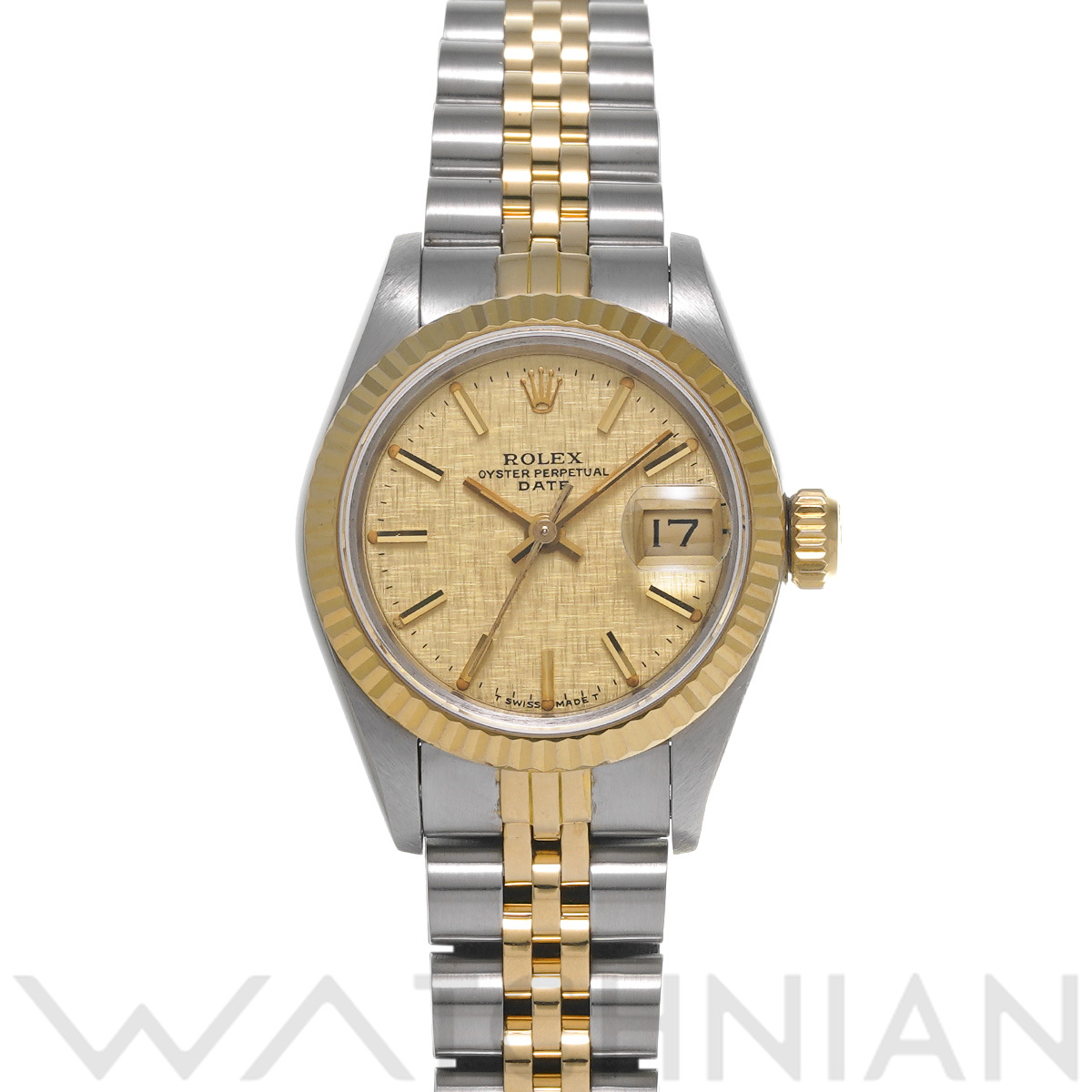 ロレックス デイトジャスト 69173 シャンパンモザイク レディース 時計