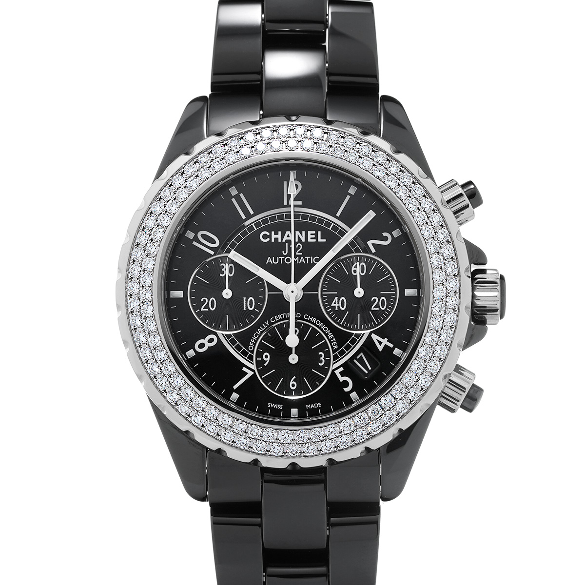 シャネル / CHANEL J12 33MM 10th H2679 ブラック/エメラルド