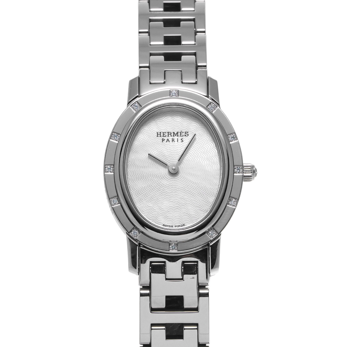 エルメス クリッパー オーバル C01.230 ホワイトシェル ユニセックス