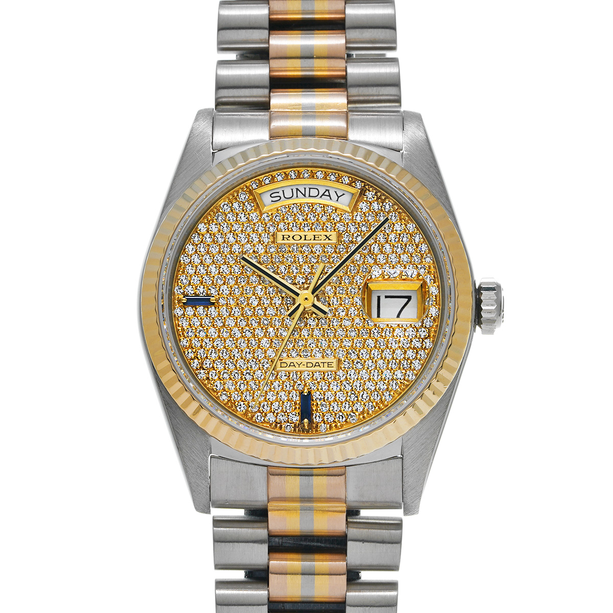 ロレックス デイデイト トリドール 18039BIC シャンパン/ダイヤモンド