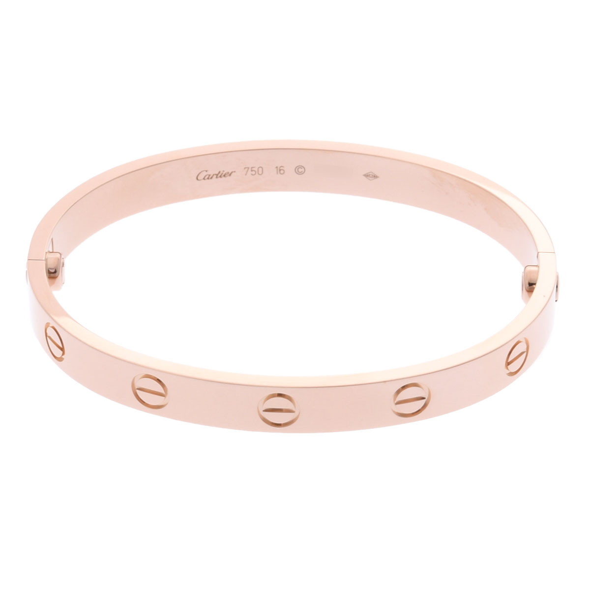 カルティエ ラブブレスレット #16 新型 ゴールド K18ピンクゴールド PG