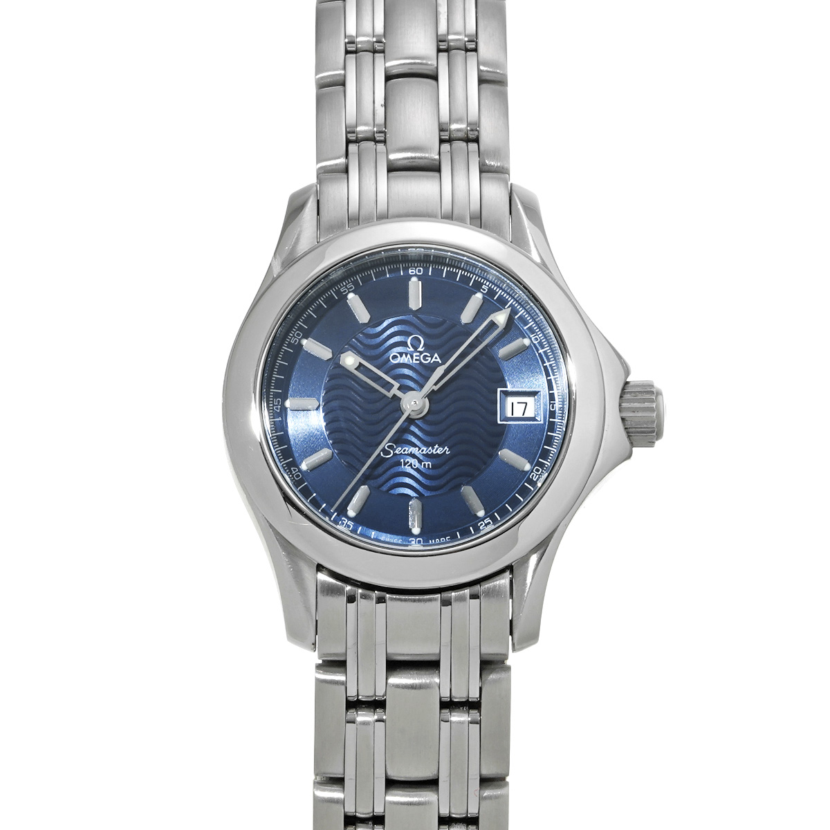 オメガ シーマスター 120 クォーツ 2581.81 ブルー レディース 時計