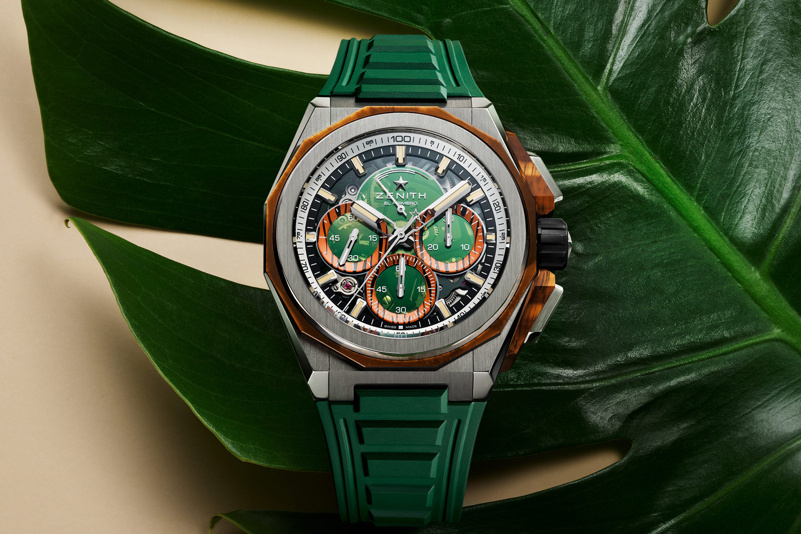 Zenith's 1/100th Second Chronograph Inlaid with Tiger's Eye | SJX