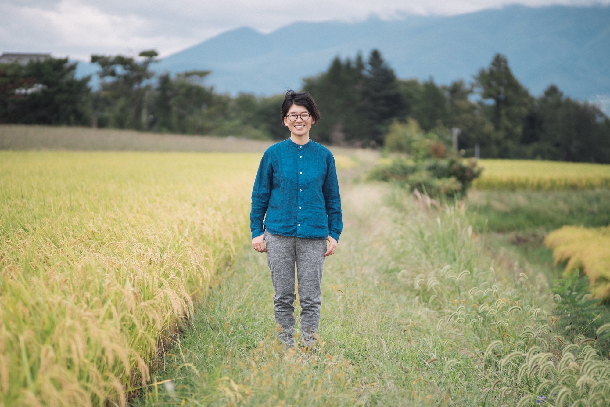 リネン切替シャツ｜宝島染工