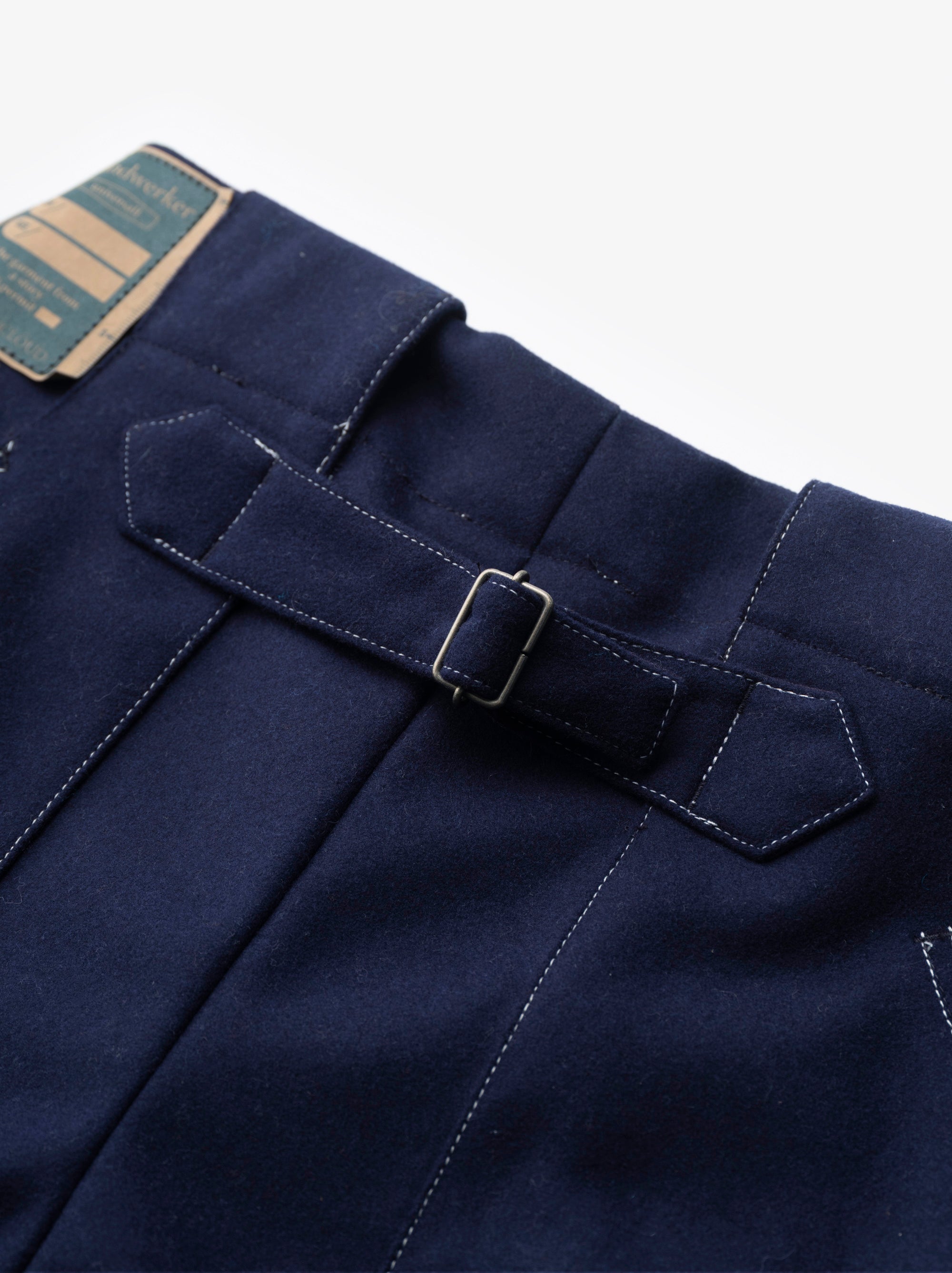 HW wide trousers Melton denim｜ASEEDONCLOUD