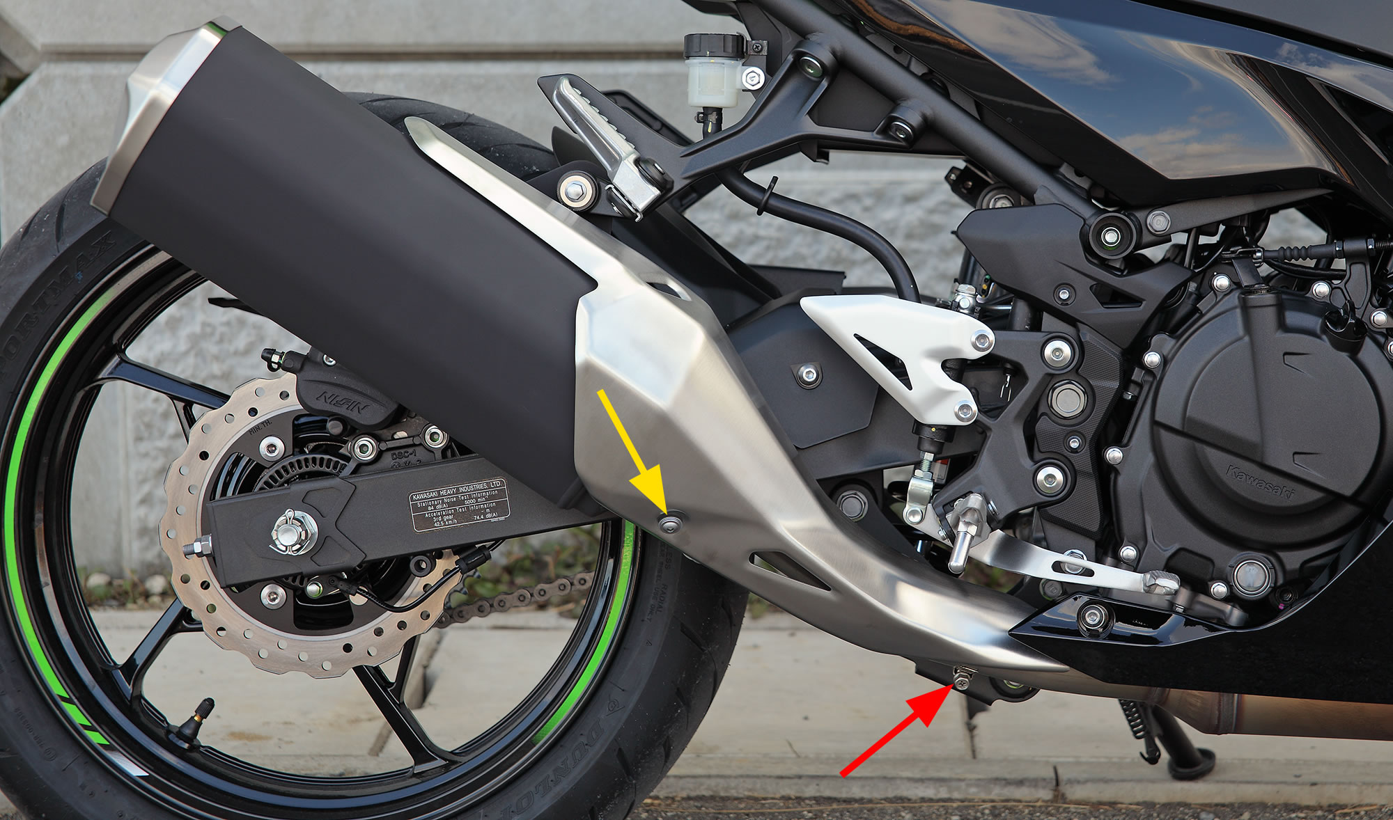 Ninja400(EX400G) スリップオンマフラー2