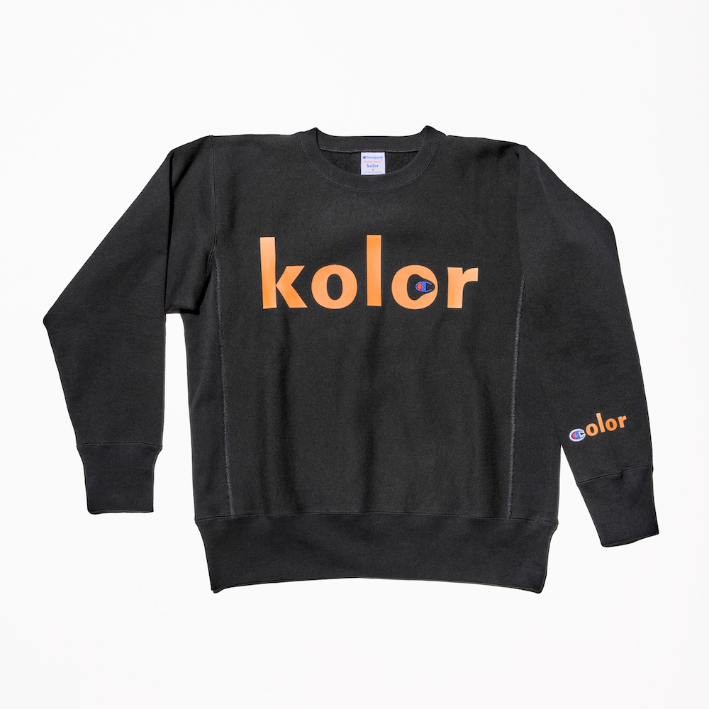 kolor」と「Champion」が初コラボ。大胆なグラフィックや高度な