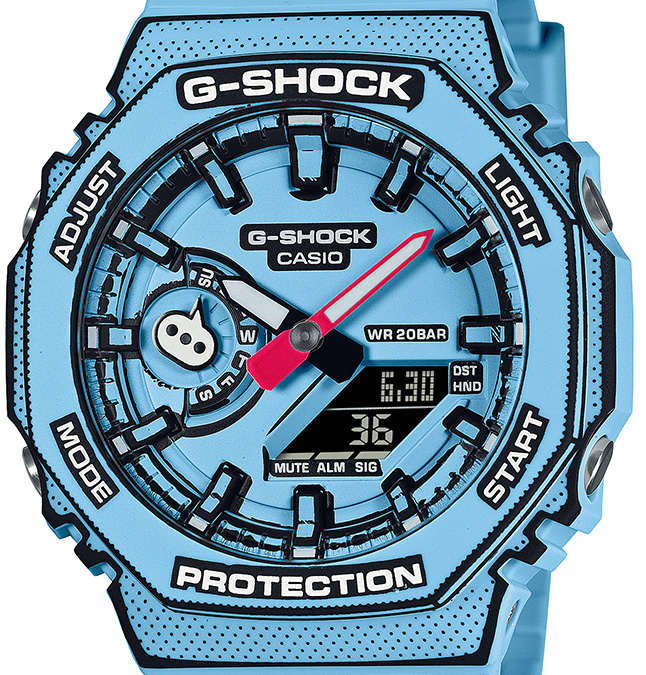G-SHOCKがマンガ独特の世界観を表現。パーツに手描き風の輪郭を