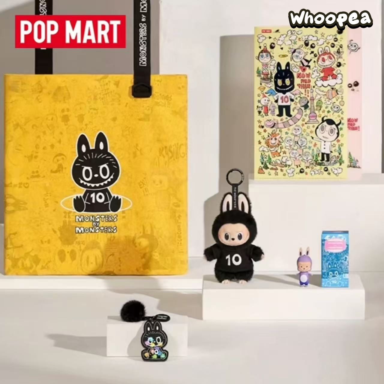POP MART LABUBU 10th ANNIVERSARY GIFT SET, EXCLUSIVE EDITION – WHOOPEA