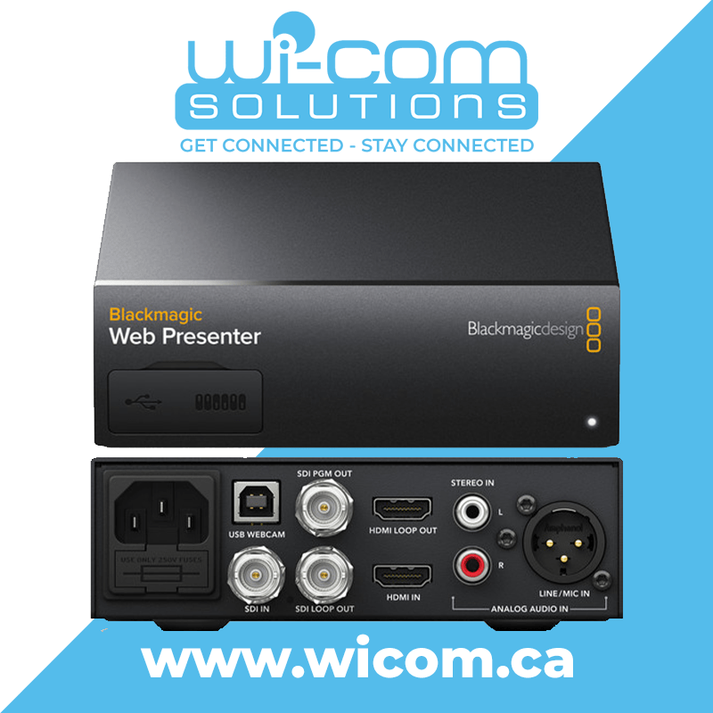 BLACKMAGIC DESIGN WEB PRESENTER HD - Wi-Com Solutions Inc.