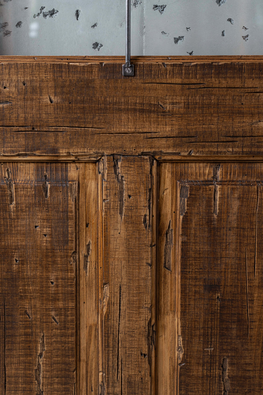 木製ドア WOOD DEPOT / サイズオーダー木製玄関ドア アイアン格子 ID-1066