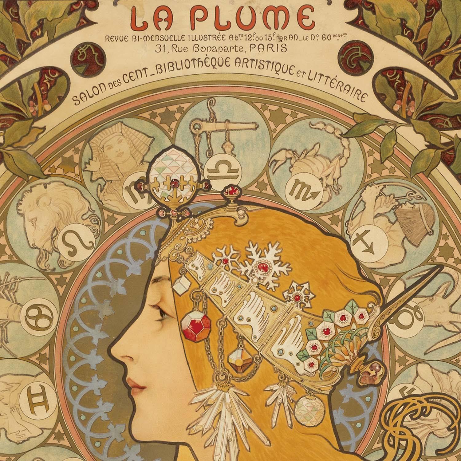 ミュシャ 黄道十二宮】選べるサイズとフレーム アートポスター