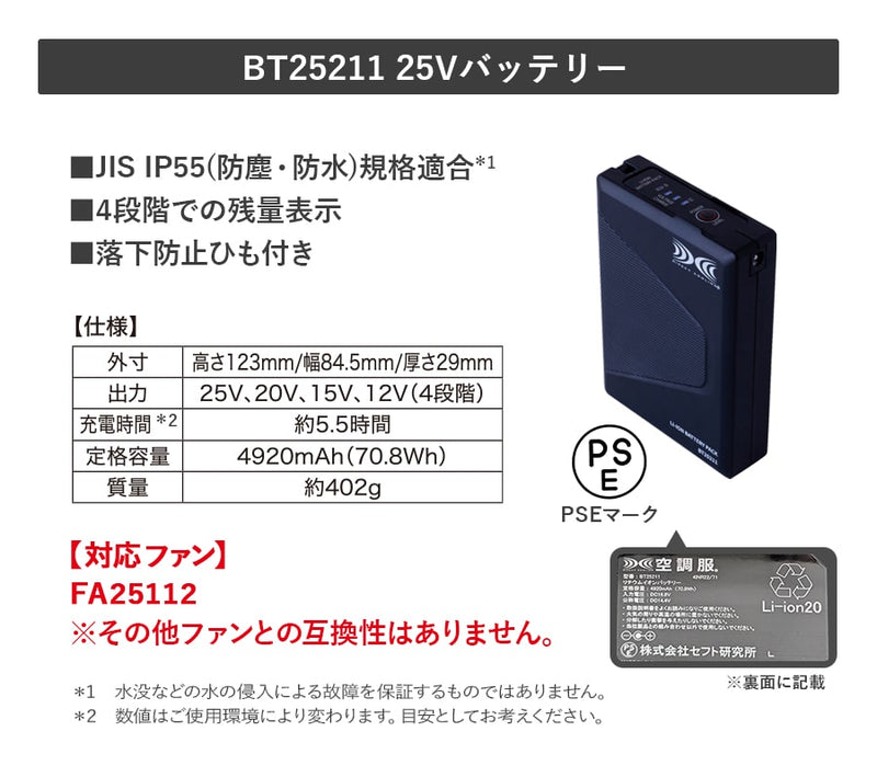 空調服®スターターキット SK25011 / SK25012 | WORKWEAR LAB/ワーク