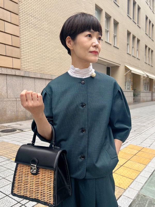 ebagos エバゴス カーフ 鍵付きハンドバッグ