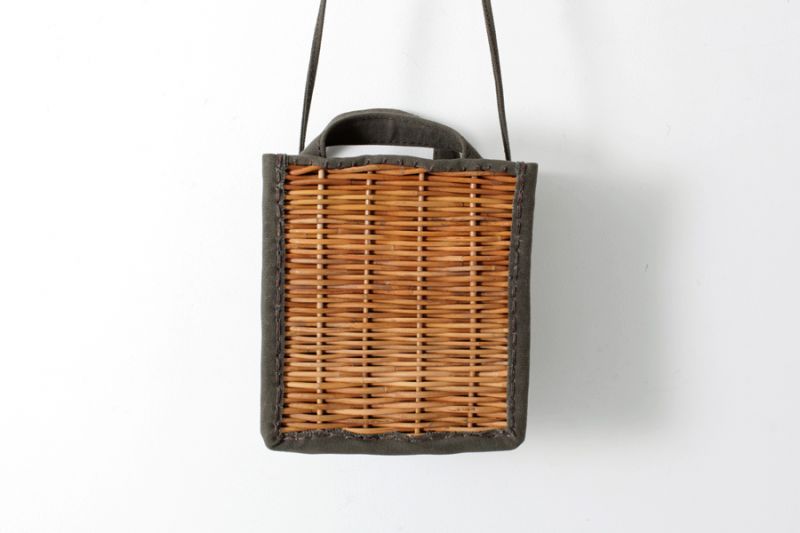 ebagos エバゴス キャンバス・かご袋ショルダー