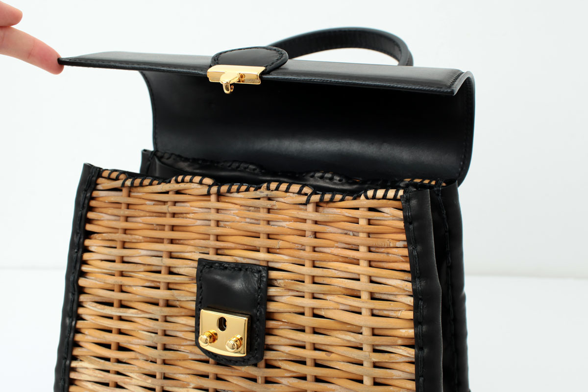 ebagos エバゴス カーフ・ハンドバッグ M