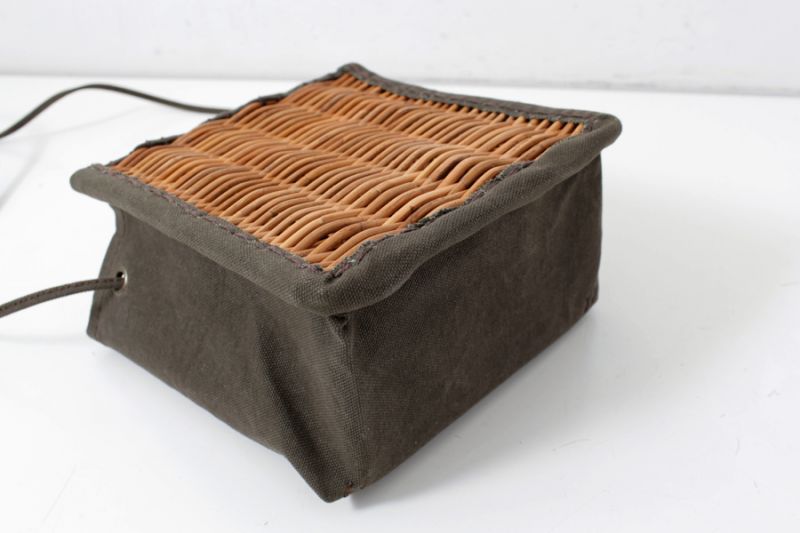 ebagos エバゴス キャンバス・かご袋ショルダー