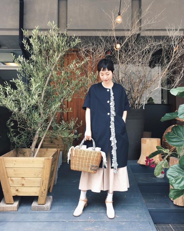 ebagos エバゴス ブライドル トート・バスケット・レザーハンドル