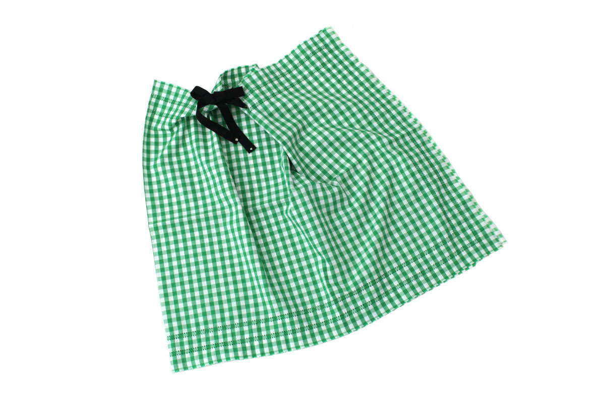 ebagos エバゴス ギンガムチェック・かぶせ