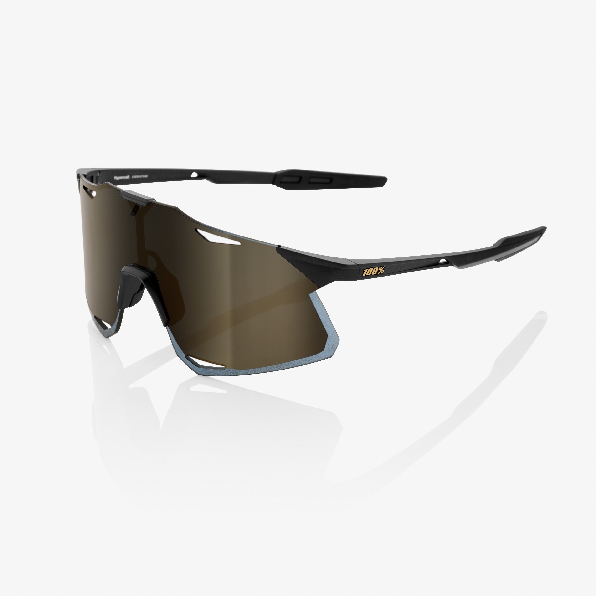 HYPERCRAFT - Matte Black - Soft Gold Mirror Lens – 100%