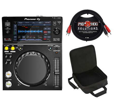 Pioneer XDJ-700 + Travel Bag + Dual RCA Cable, 123DJ