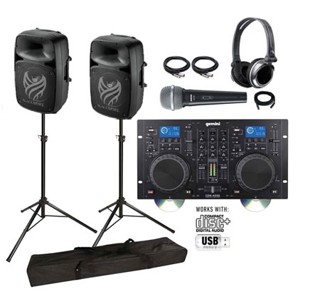 Gemini CDM-4000 CD/MP3/USB Media Player, Blackmore BJS154BT