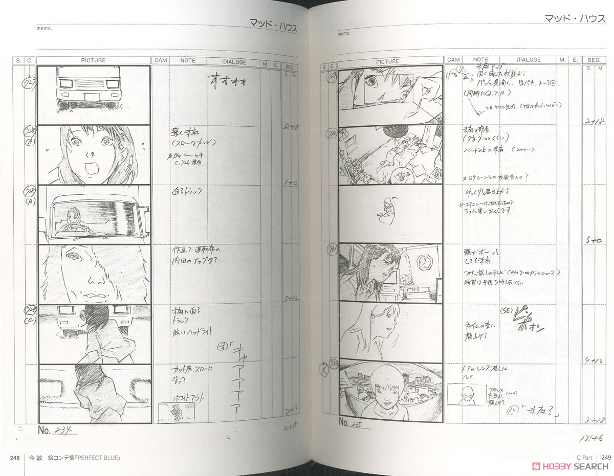 今敏絵コンテ集 PERFECT BLUE ＜軽装版＞ (画集・設定資料集) - ホビー