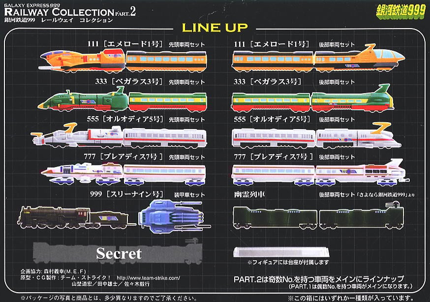 銀河鉄道999 レールウェイコレクション Part.2 10個セット (食玩