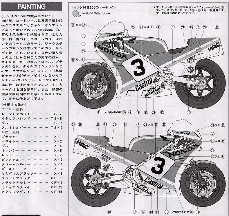ホンダ NS500 グランプリレーサー ☆スポット生産 (プラモデル