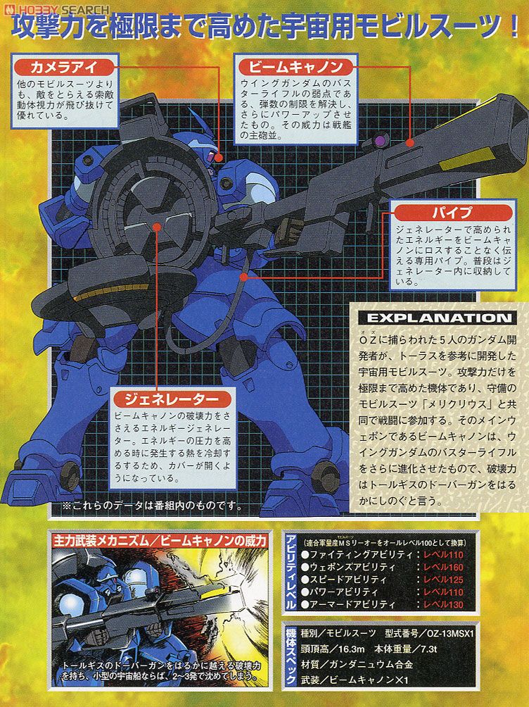 OZ-13MSX1 ヴァイエイト (ガンプラ) - ホビーサーチ ガンプラ他