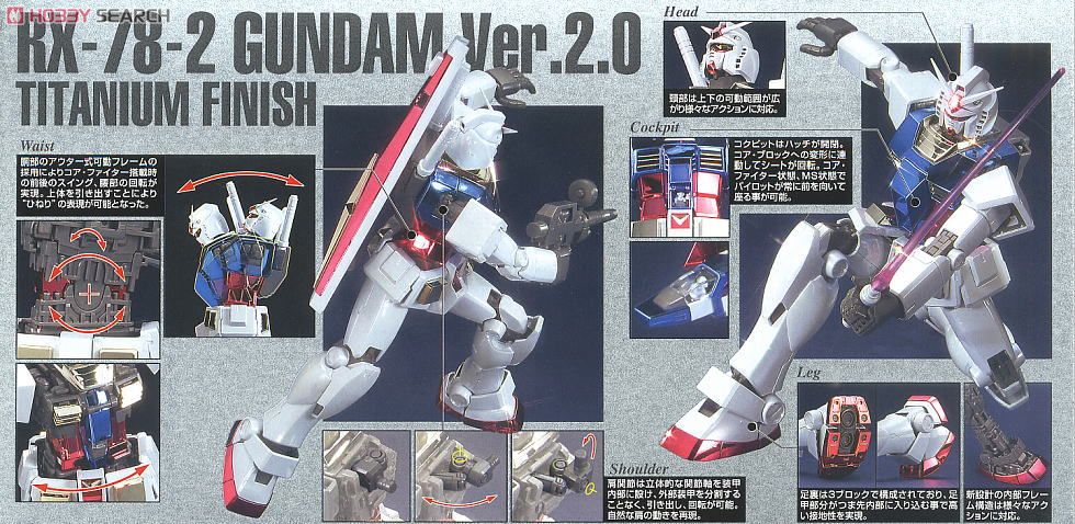 RX-78-2 ガンダム Ver.2.0 チタニウムフィニッシュ (MG) (ガンプラ